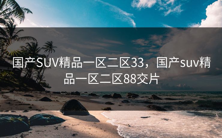 国产SUV精品一区二区33，国产suv精品一区二区88交片  第1张