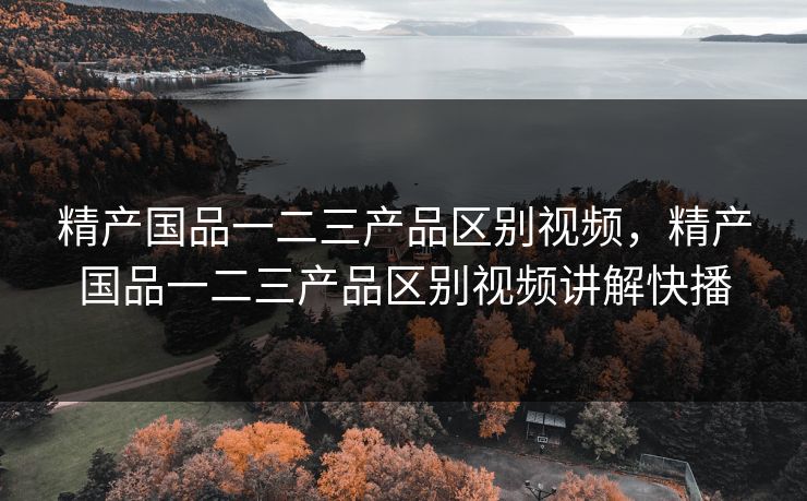 精产国品一二三产品区别视频，精产国品一二三产品区别视频讲解快播