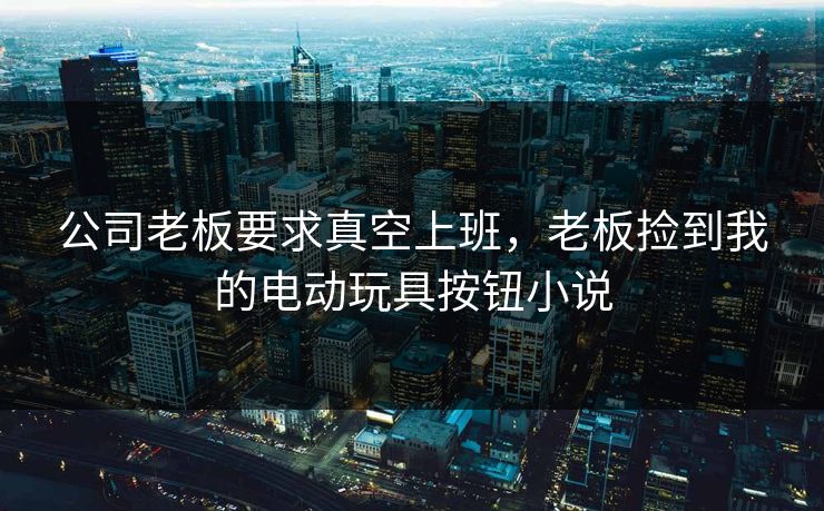 公司老板要求真空上班，老板捡到我的电动玩具按钮小说  第1张