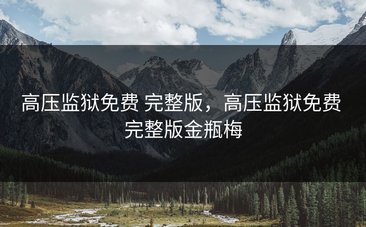 高压监狱免费 完整版，高压监狱免费 完整版金瓶梅